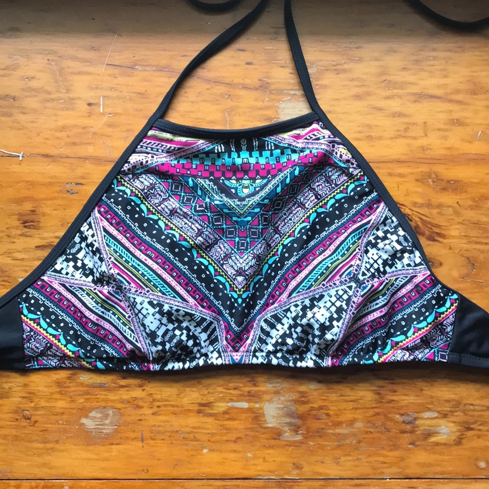 high neck bikini top